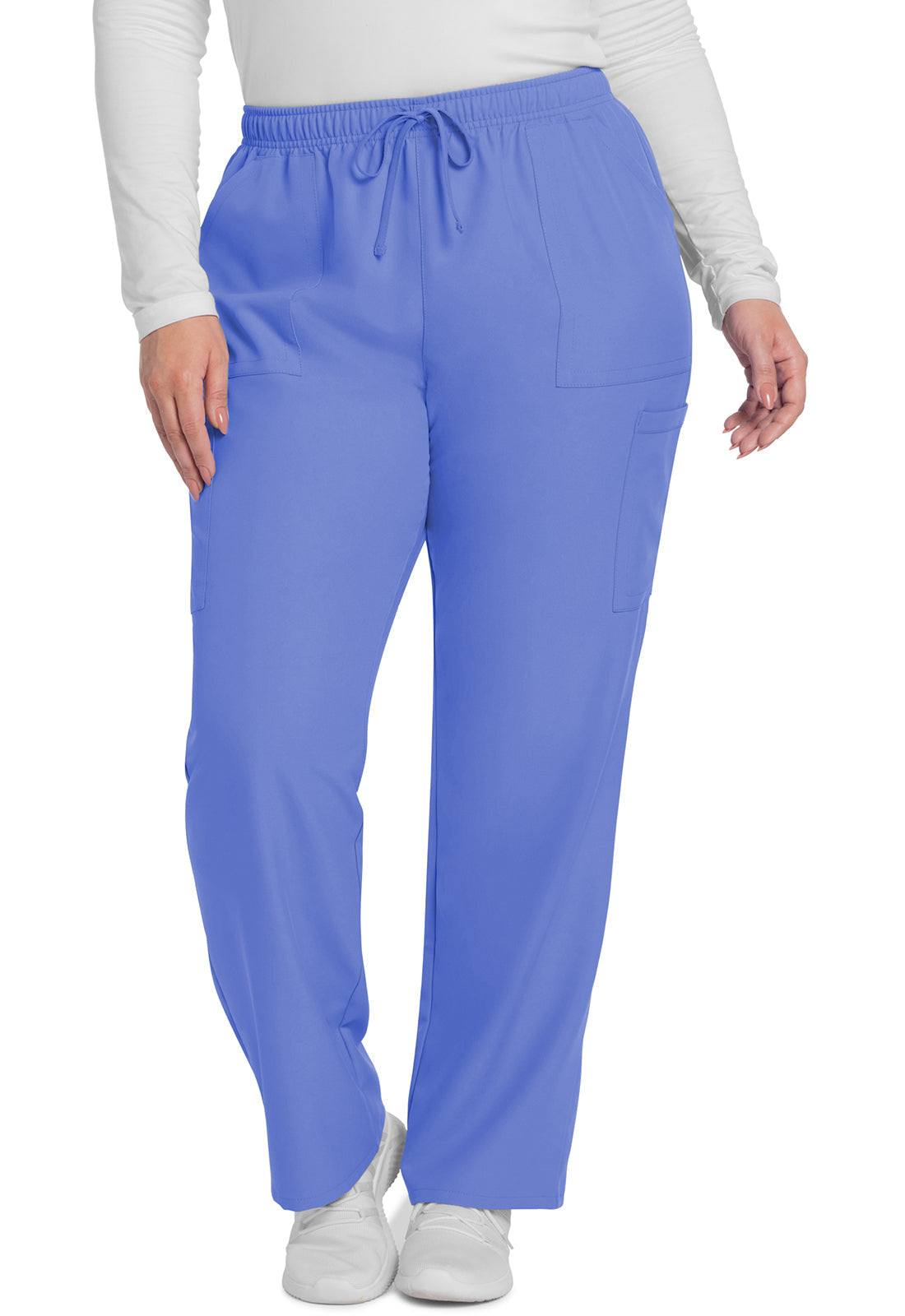 Women's Mid Rise Pull-on Slim Leg Cargo Pant - Ciel